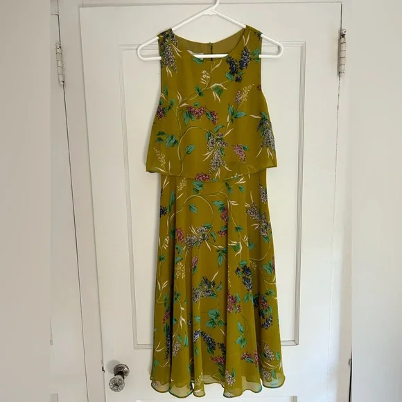 green emerald velvet dress Hobbs yellow dress 14 – The Wardrobe main image 0
